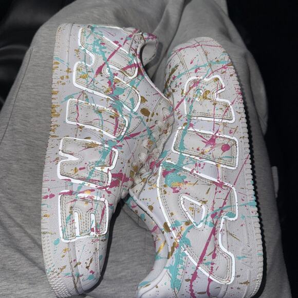 Sz 9.5 - Cactus Plant Flea Market x Nike Air Force 1 Prem 2024 Low White Custom main image 6